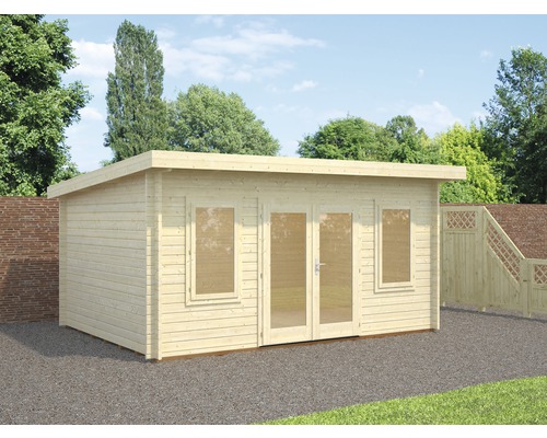 Palmako Lisa tuinhuis, 14,2 m² inclusief vloer, 494 x 394 cm, natuurlijke afwerking