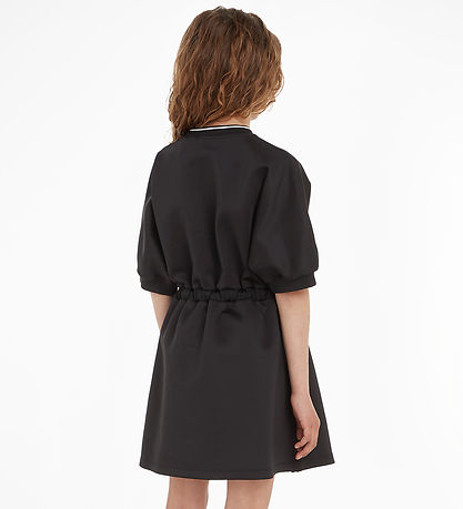 Calvin Klein Kleid - Shine Logo Tape - Schwarz