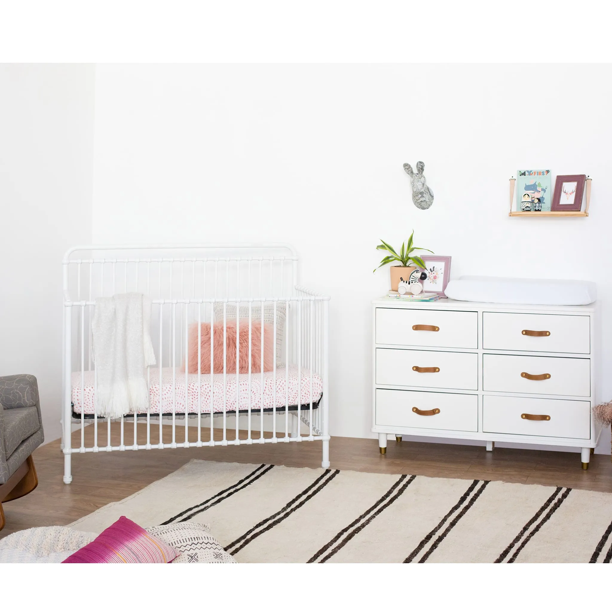 Million Dollar Baby Couchette Convertible 4 en 1 Winston - Blanc Lavé