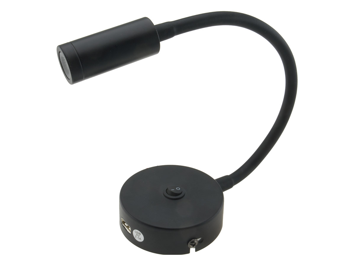 BBA Venetië met USB-A laadpoort flexibele leeslamp