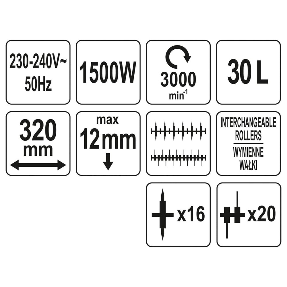 Scarificateur électrique 1500 w