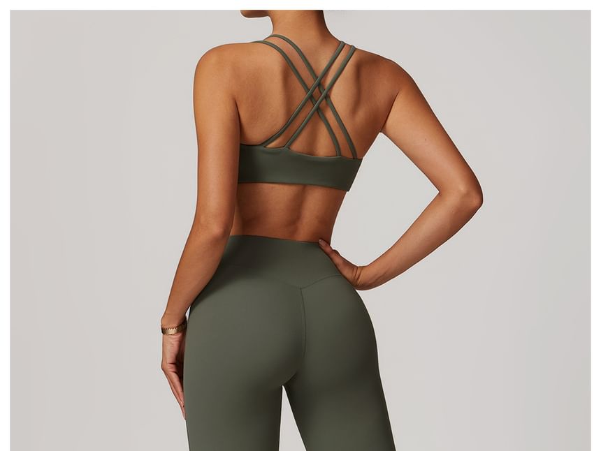 Skinniano - Laag uitlopende yogabroek met effen taille