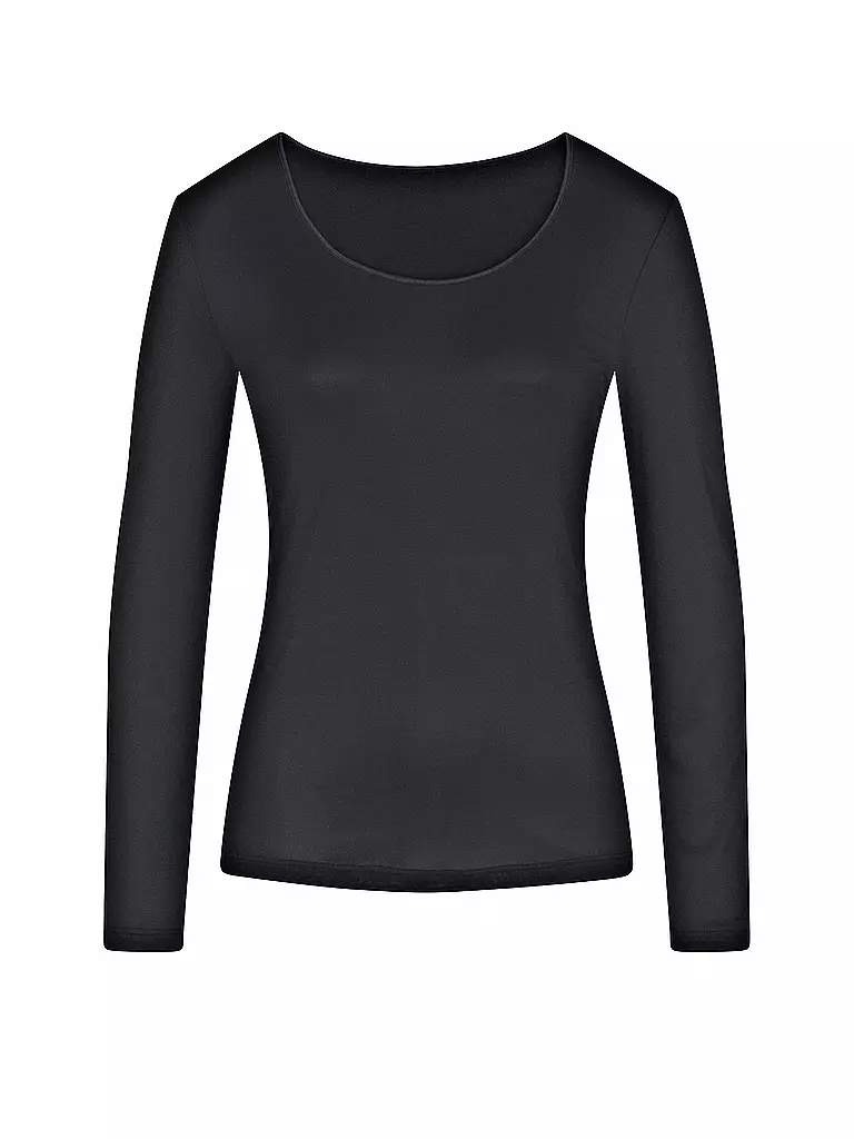 MEY Langarmshirt EMOTION schwarz schwarz