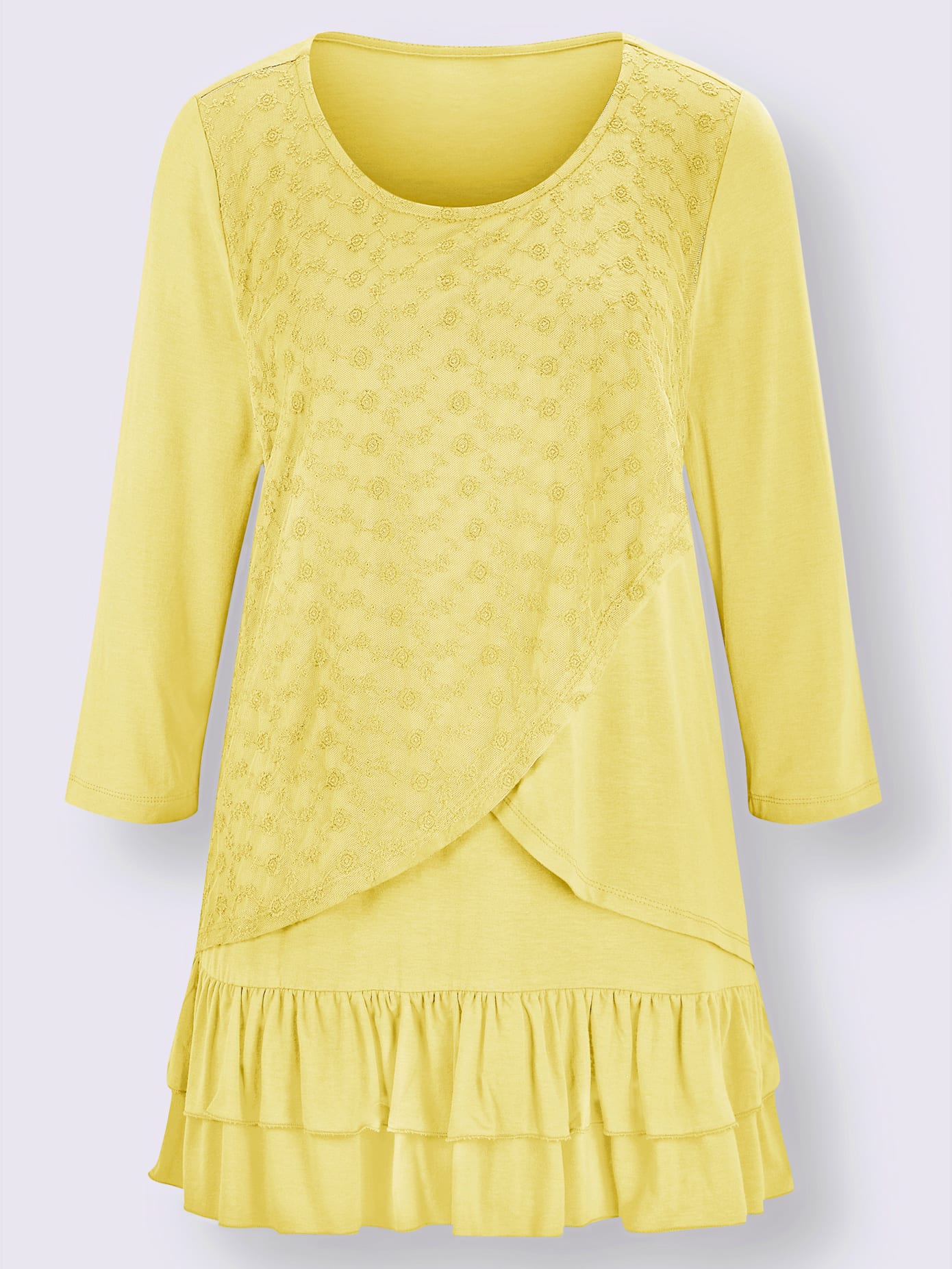 T-shirt à manches 3/4 viscose