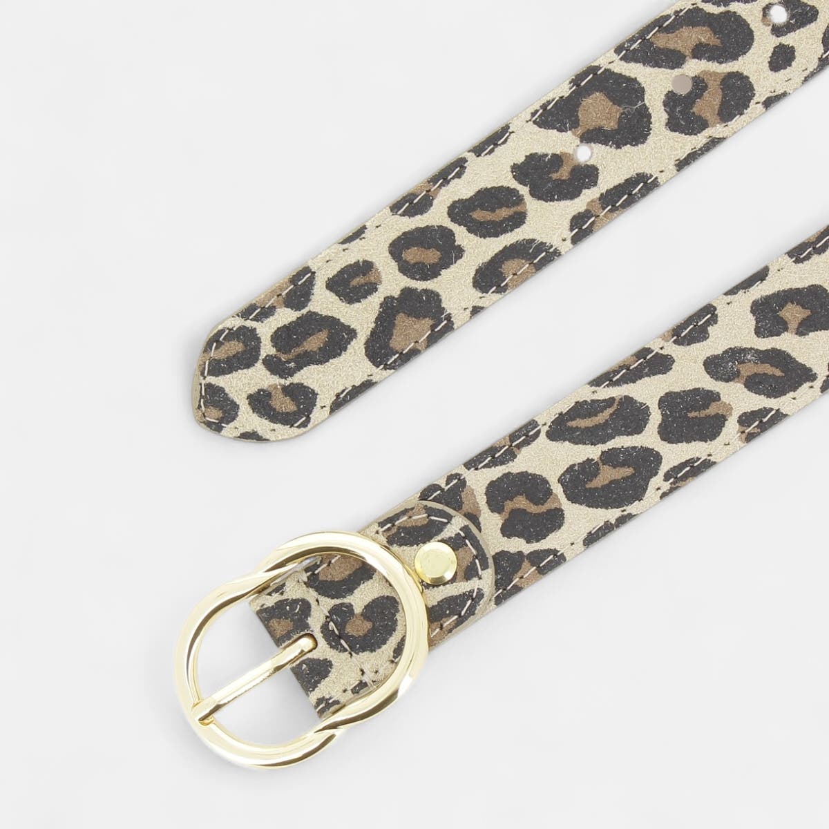 Ceinture en cuir multicolore