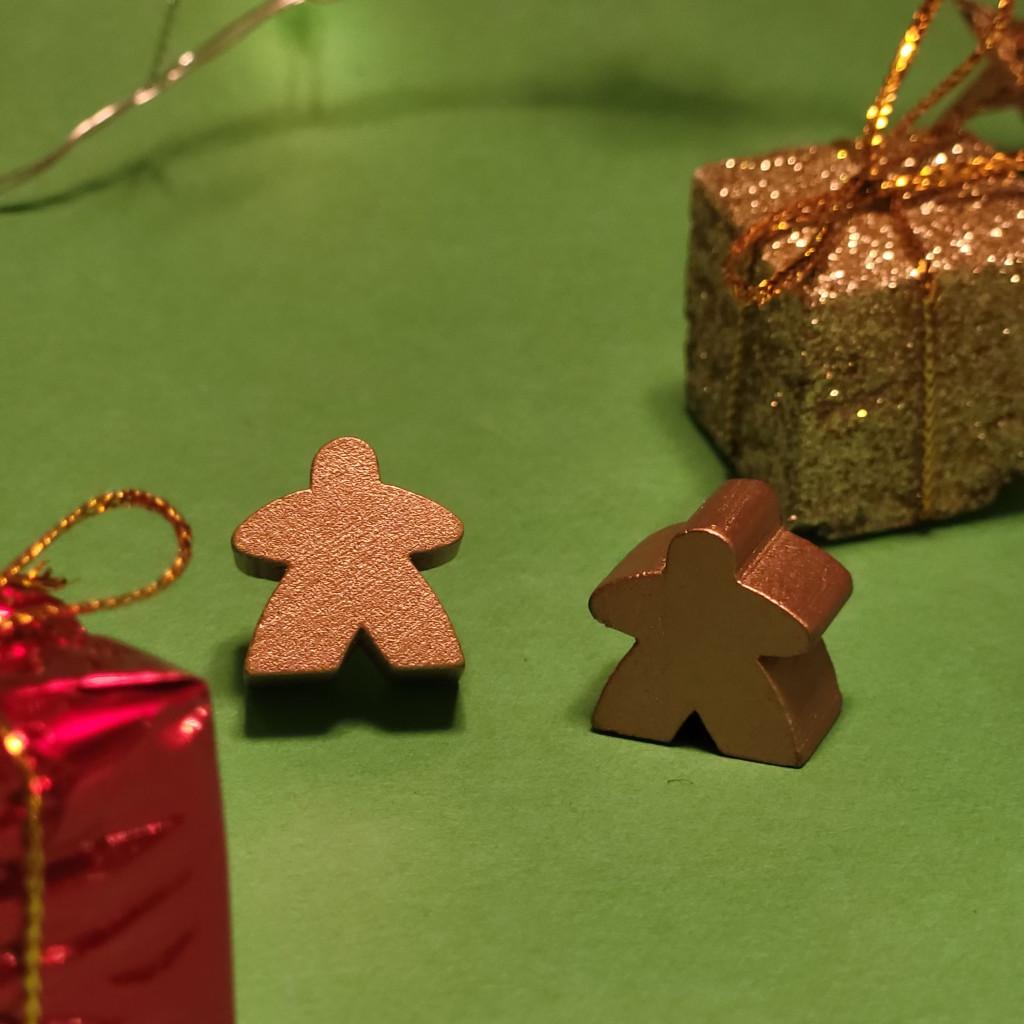Meeples en fête ! Boucles d’oreilles puce - Bronze
