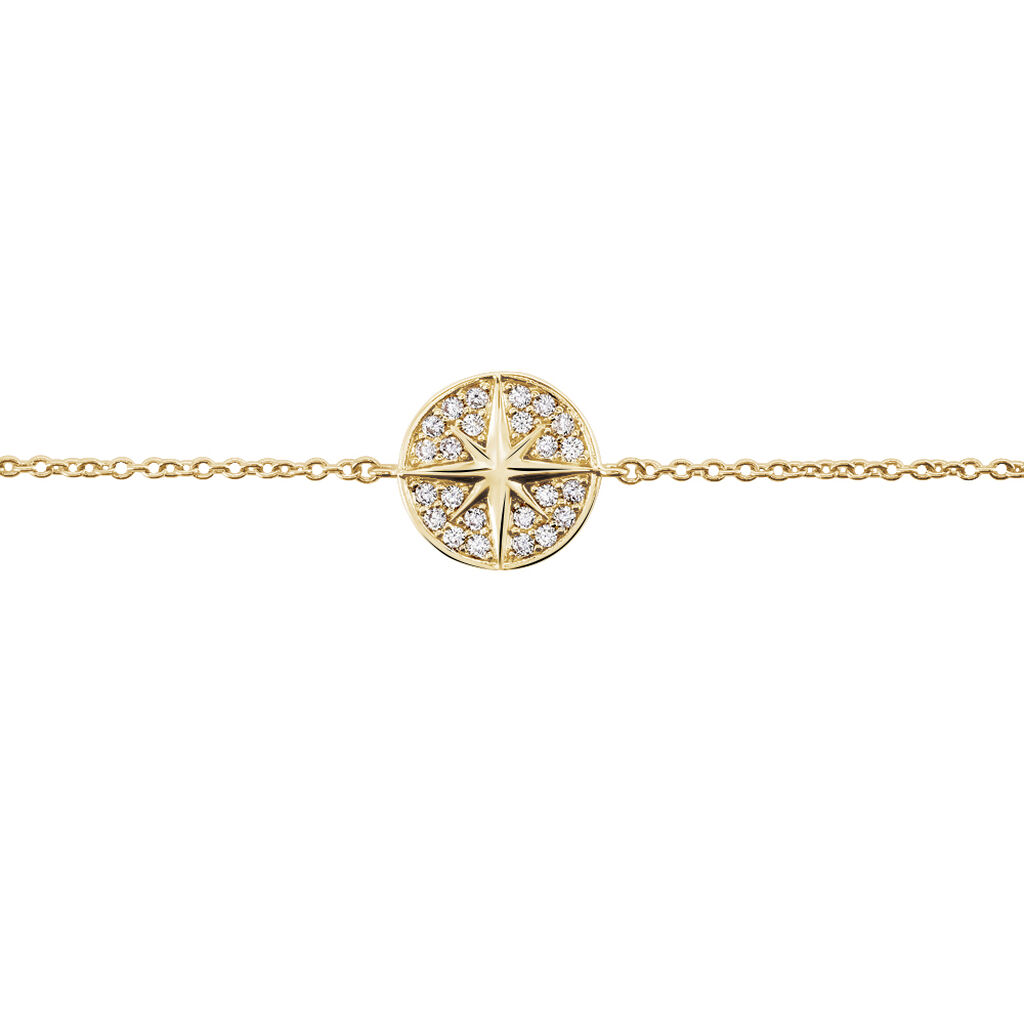 Bracelet Maria-carmen Plaqué Or Jaune Oxyde De Zirconium