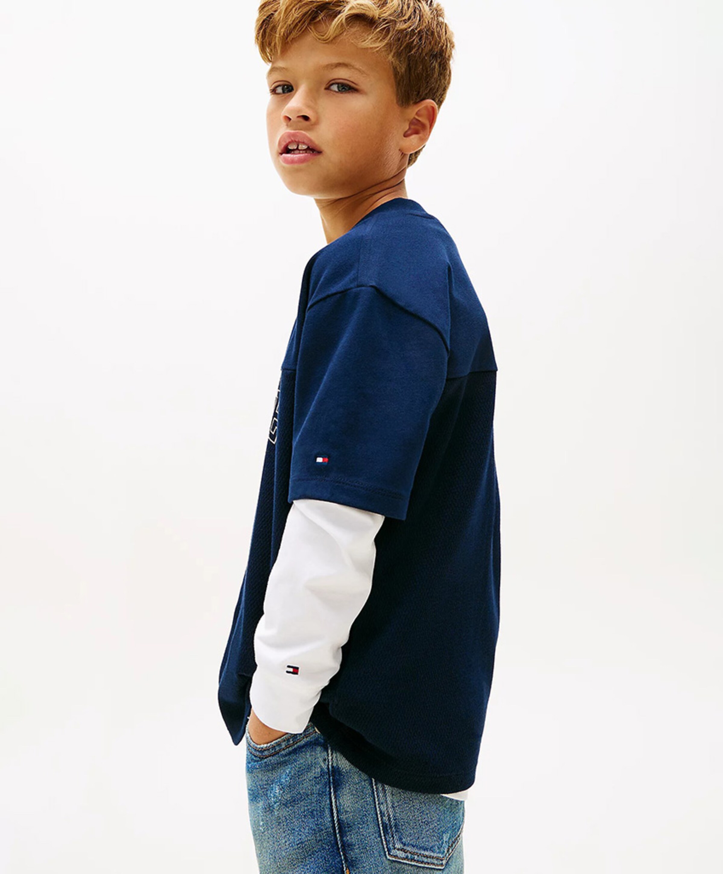 Tommy Hilfiger Jongens T-shirt blauw