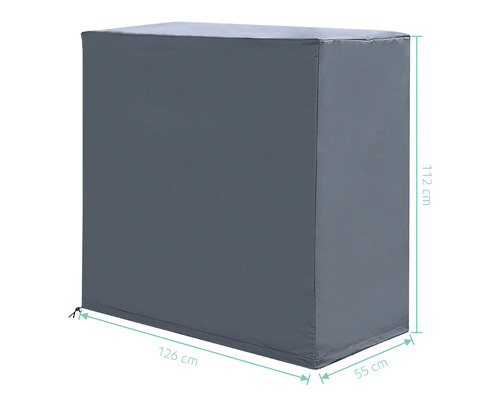 Universele beschermhoes Garden Place 126 x 112 x 55 cm grijs