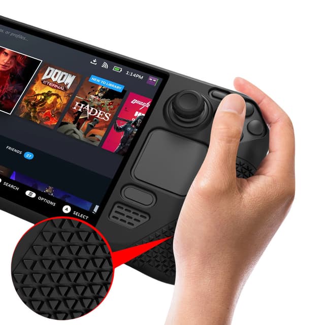 Silikone cover til Steam Deck OLED Sort