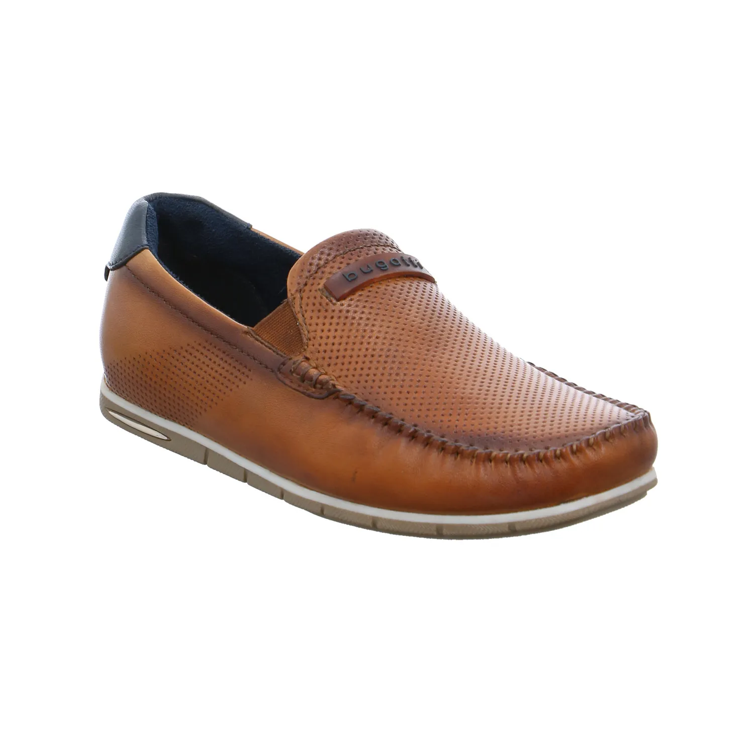 BUGATTI SHOES Halbschuh Cognac Leder