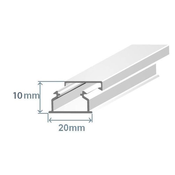 Efapel Calha Técnica Efapel 20X12,5 Calha 2Mts com Adesivo - 10030FBR