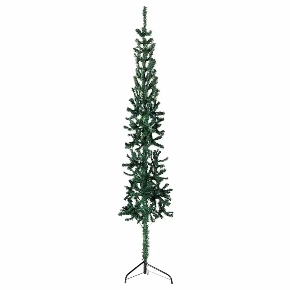 vidaXL - Halve Kunstkerstboom - Groen - 210 cm