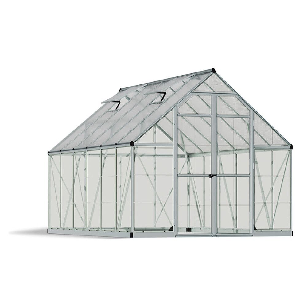 DRIVHUS PALRAM BALANCE 8X12 SILVER 9M²