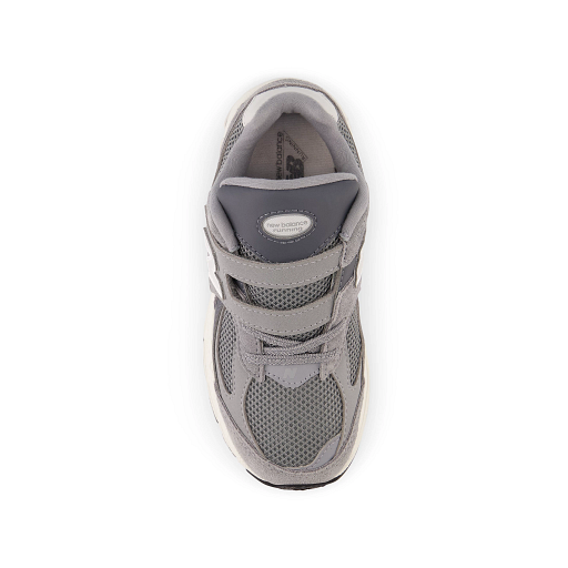 New Balance Kids' 2002 Hook & Loop Sneakers, Steel, 33