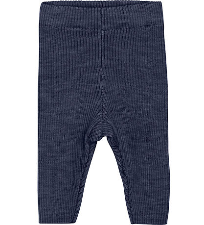CeLaVi Leggings - Wolle - Strick - Marineblau Academy Melange