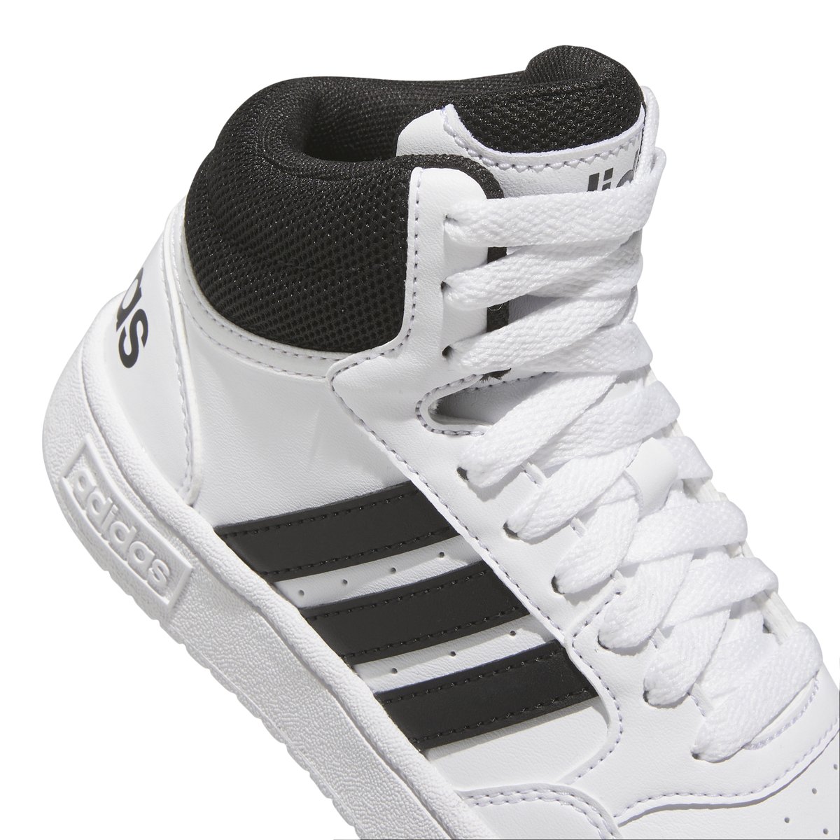 ADIDAS-Hoops_mid-jb-Baskets de basketball - Talon plat - Débordement Blanc