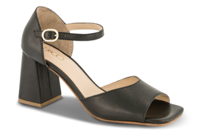 B&CO Damesandal med hæl Sort 4213102310