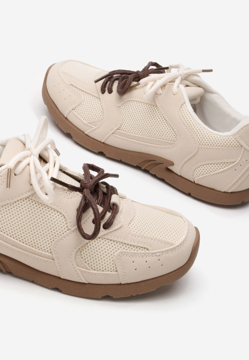 Baskets pour femme beige Smarandys