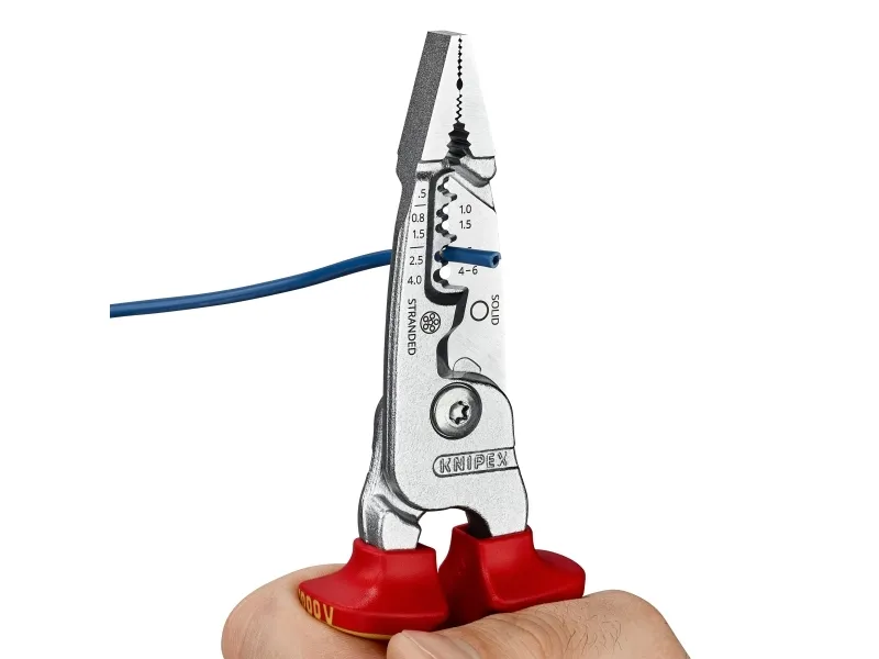 Knipex 13 76 200 ME, Beskyttende isolering, 290 g, Rød, Rustfrit stål, Gul