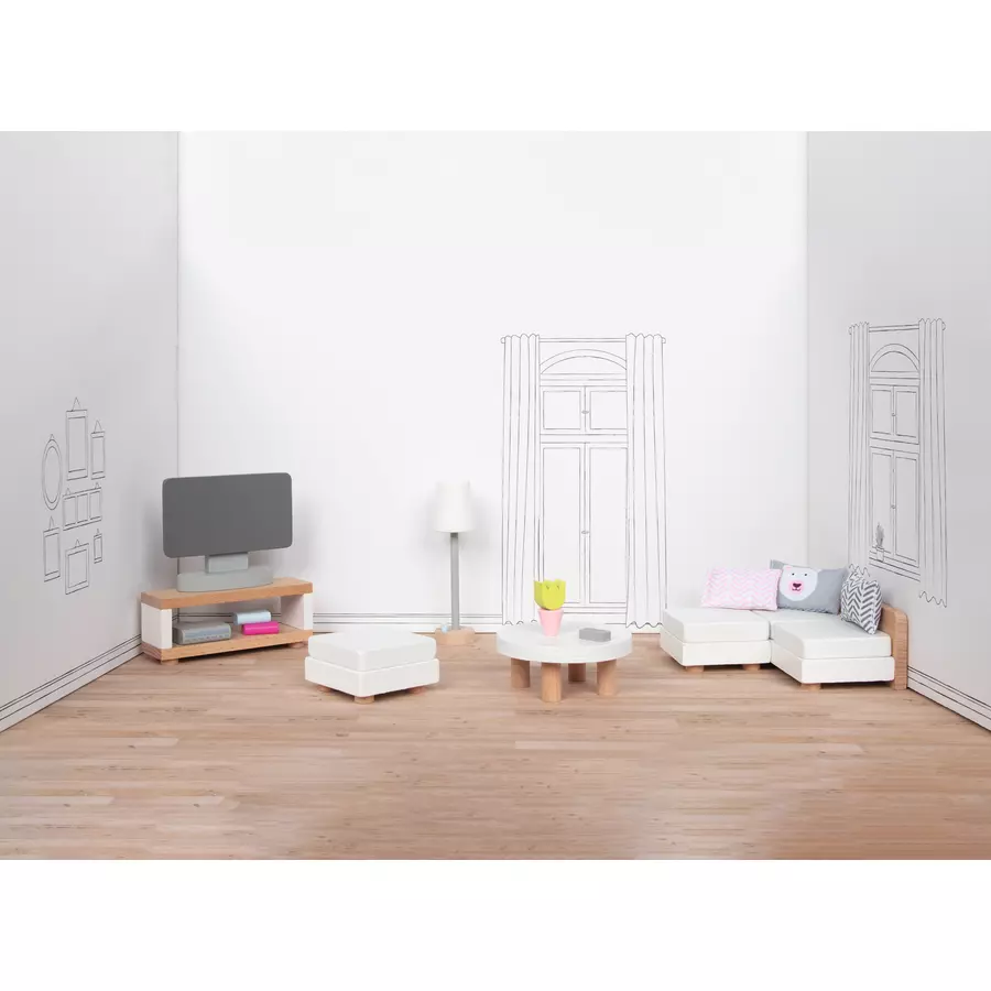 goki Wohnzimmerausstattung für Puppenhaus