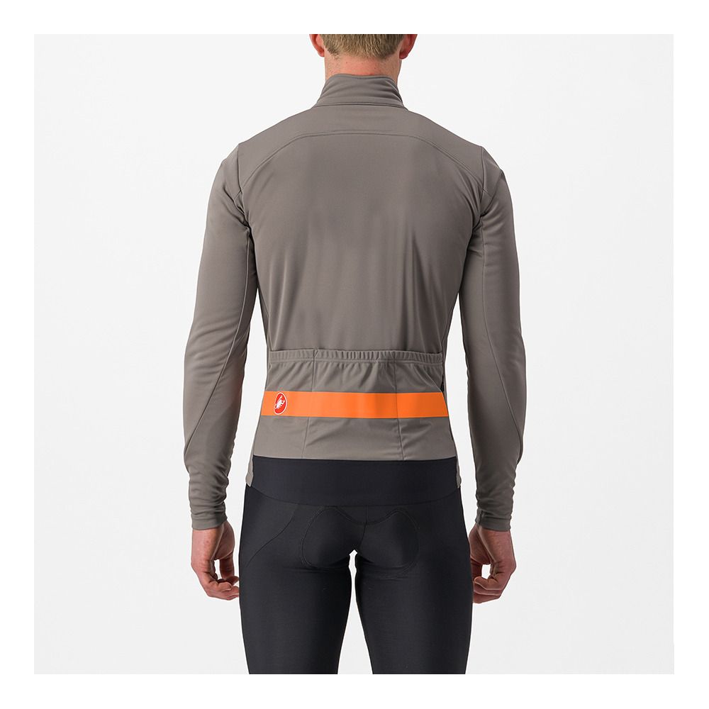 Castelli RADDOPPIA 3 - Veste Homme nickel gray/red orange