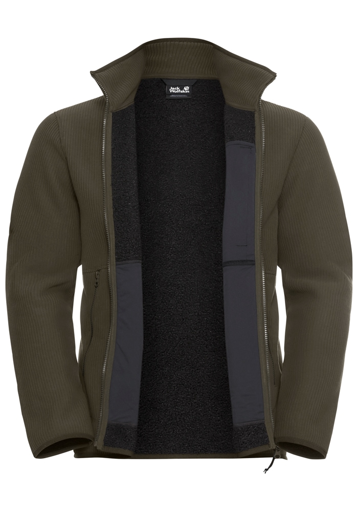 Jack Wolfskin Fleecejacke »LAKE RIDGE JKT M« Winddicht, atmungsaktiv, Übergangsjacke