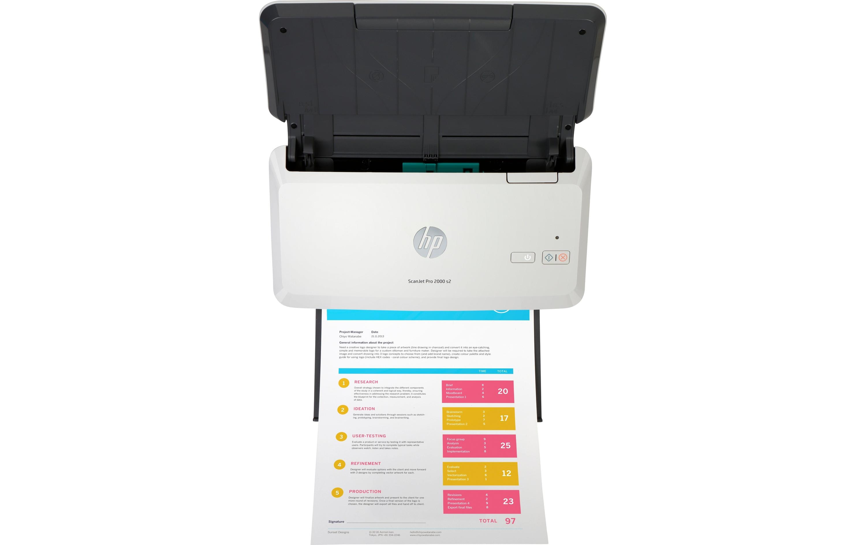 Dokumentenscanner ScanJet Pro 2000 s2<br>Scanner mit Einzelblattzufuhr im kompakten Format