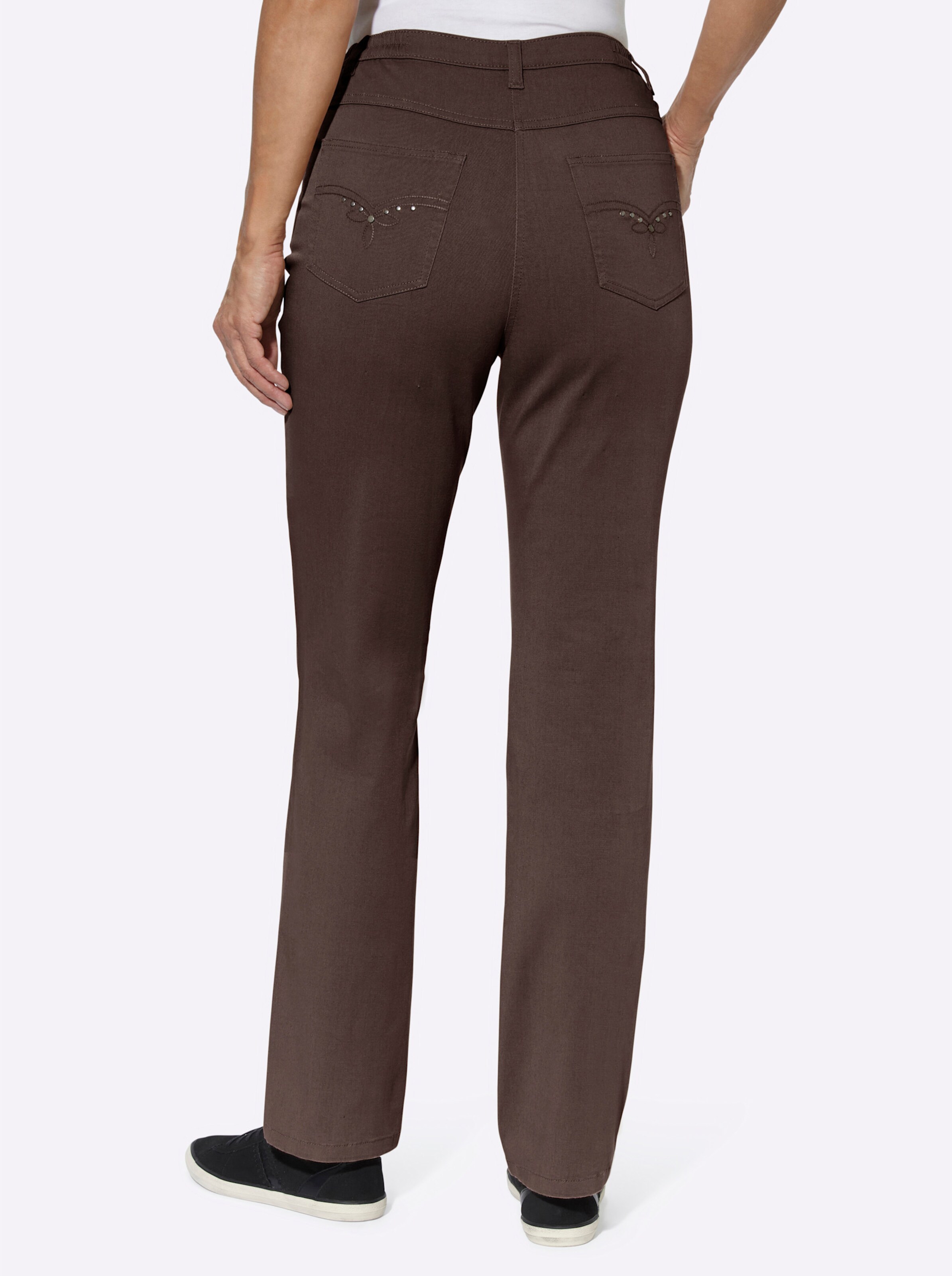 5-Pocket-Jeans in schoko