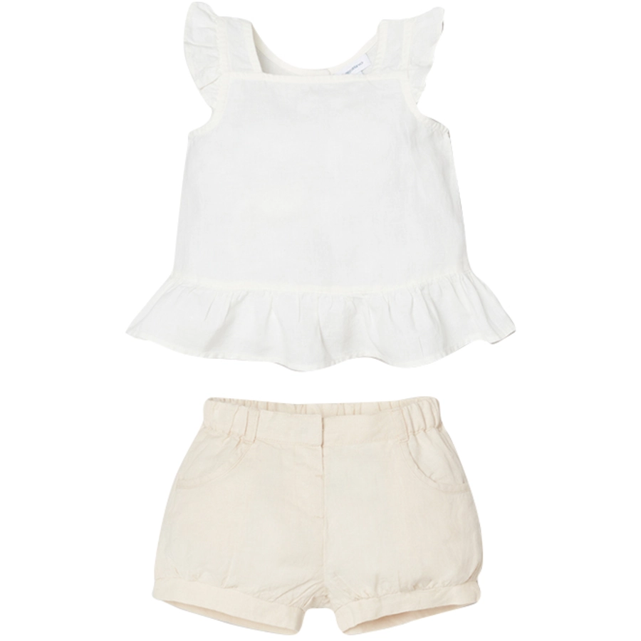 OVS 2-teiliges Set Bluse und Shorts Coconut Milk