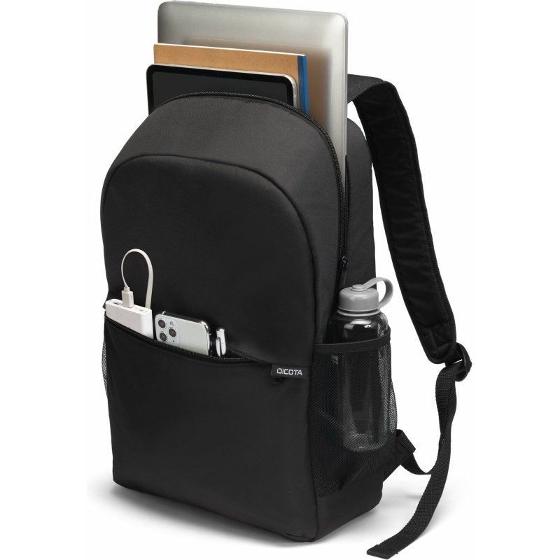 DICOTA D32086-RPET sac à dos Sac à dos normal Noir Polyester, Polyéthylène téréphthalate (PET)