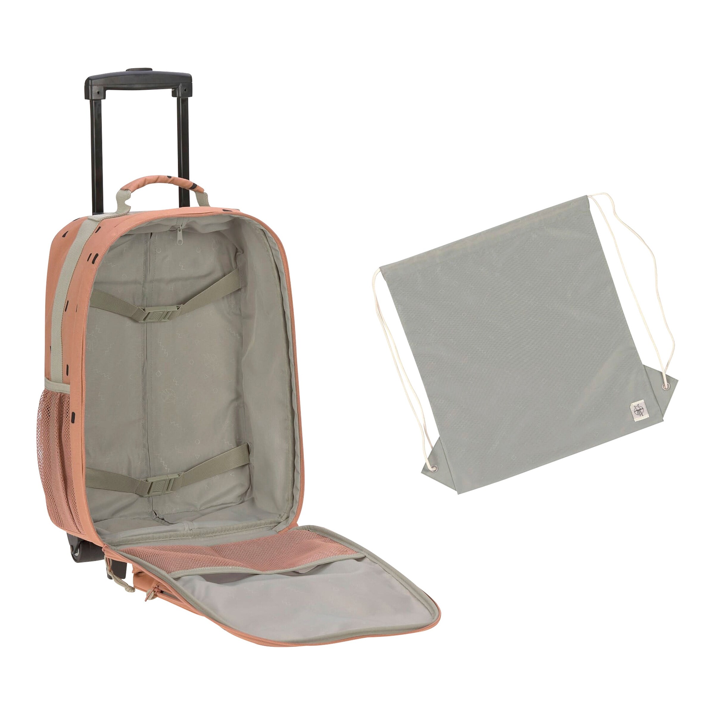 Lässig Kindertrolley Happy Prints caramel