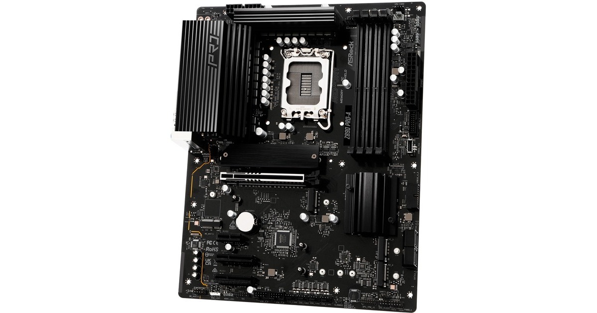 ASRockZ890 Pro-A socket 1851 moederbord  (Zwart, RAID, 2.5Gb-LAN, Sound, ATX)
