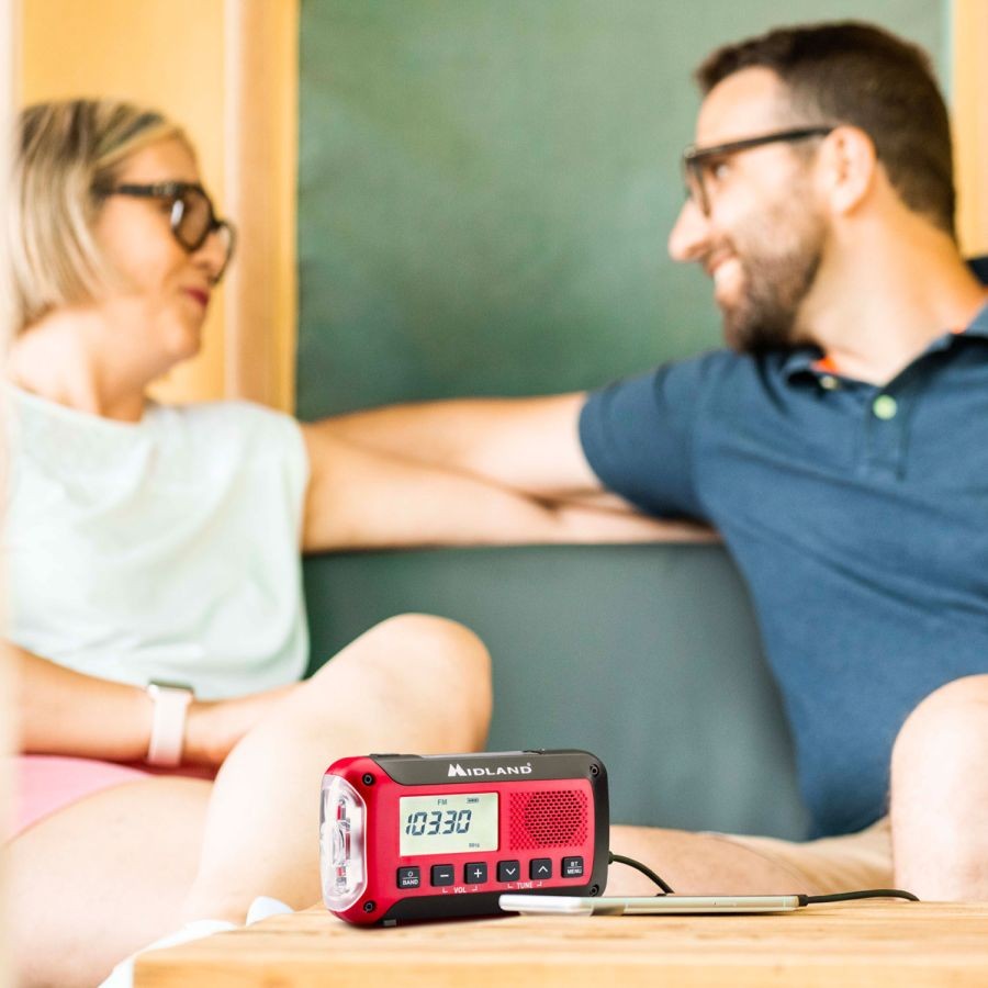 Midland - Nødradio & Powerbank ER250BT med Bluetooth