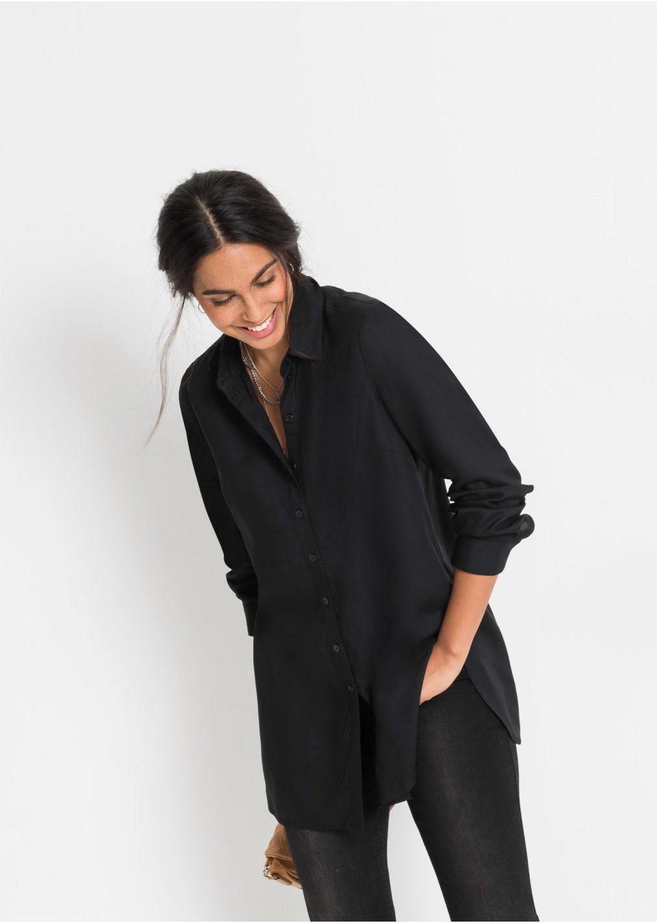 Chemisier long en viscose