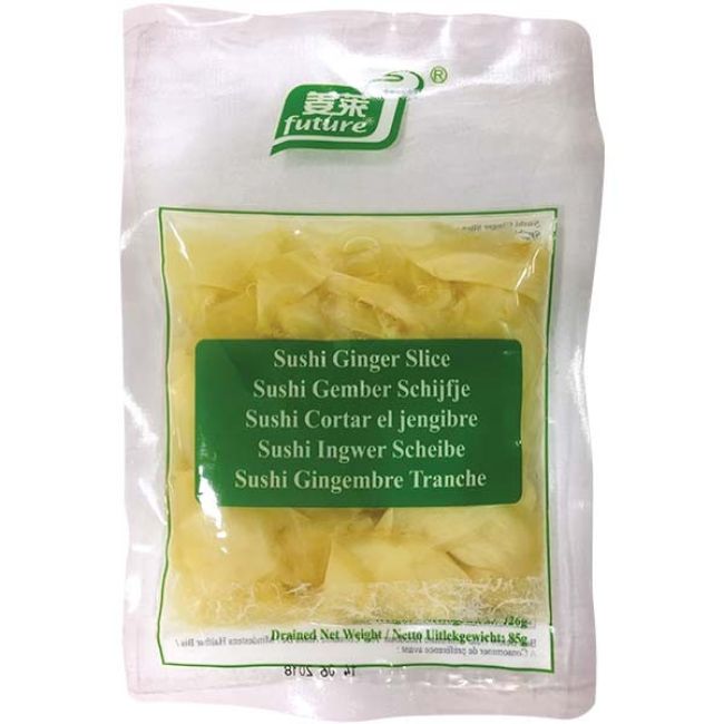 Future Gepekelde Sushi Gember Schijfjes Wit 85g