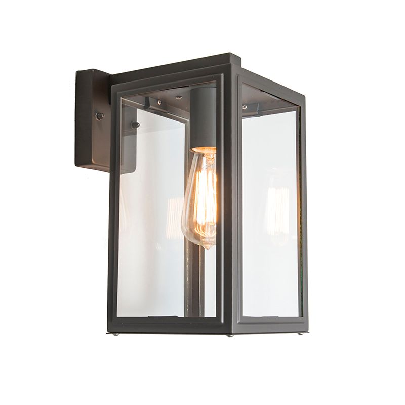 Industriële buiten wandlamp grijs IP44 - Sutton down
