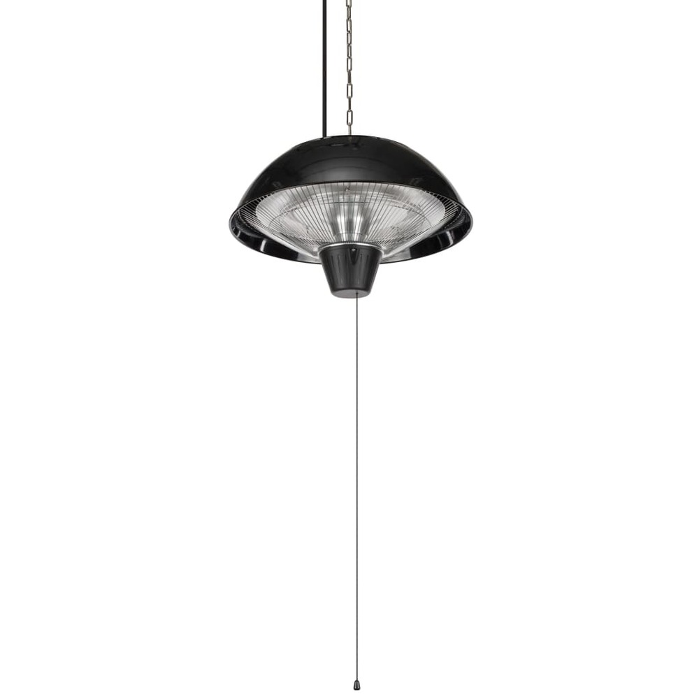 Chauffage de patio suspendu ka-5273 1500 w halogène noir