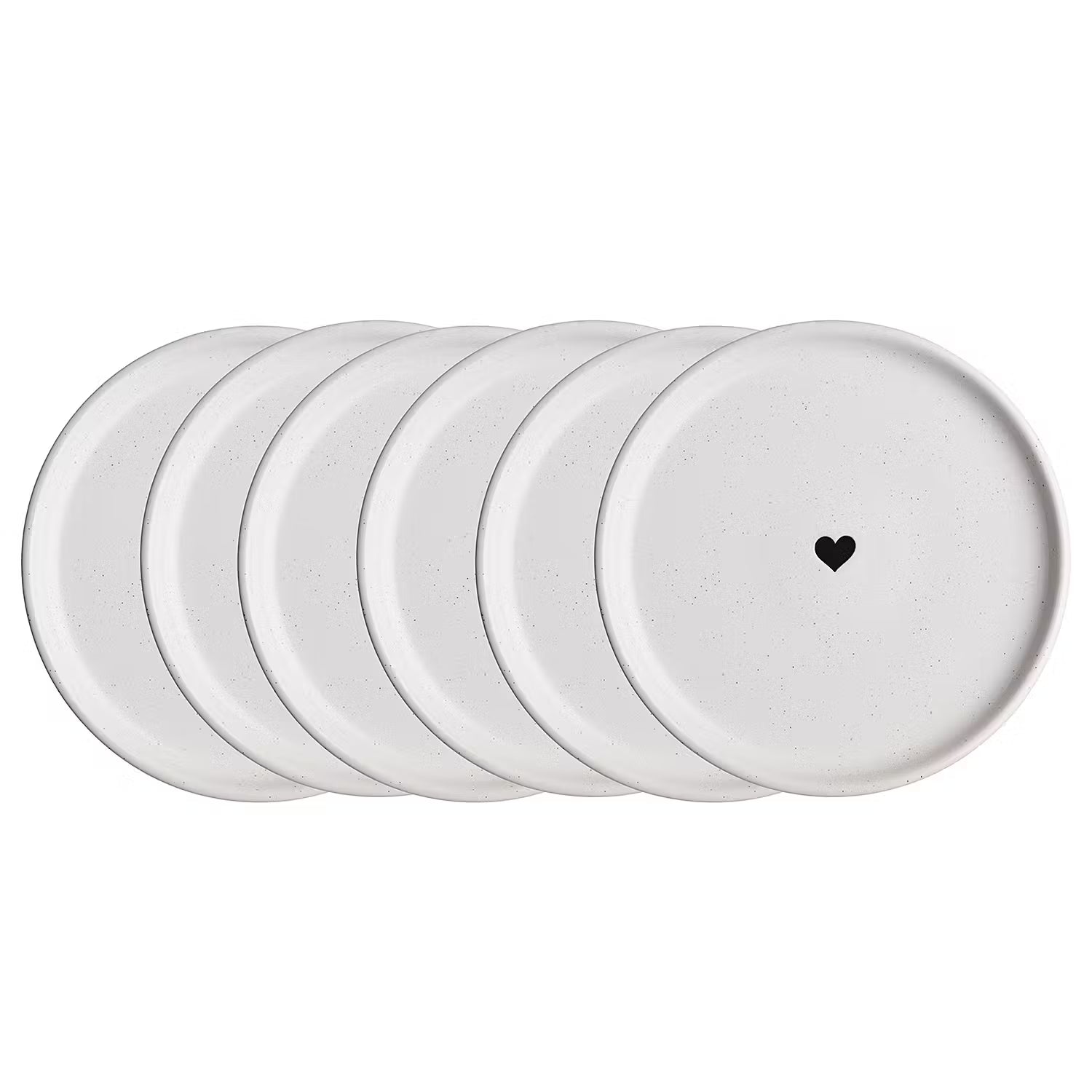 FOOD TALK Teller Herz 6er-Set