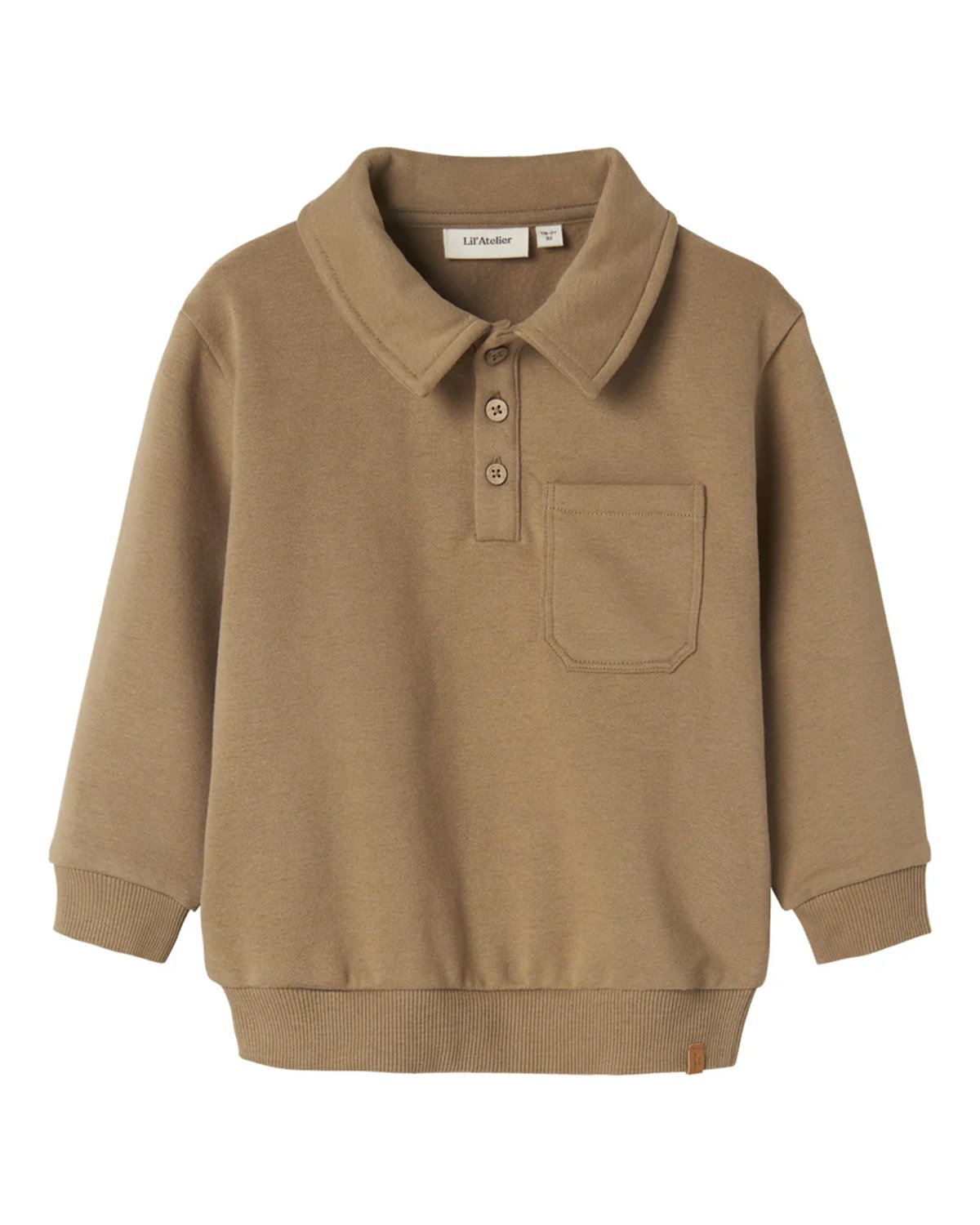 Genser M/ Polokrage Barn – Øko Jersey | NMMILONDON ROA LS LOOSE SWEAT LIL