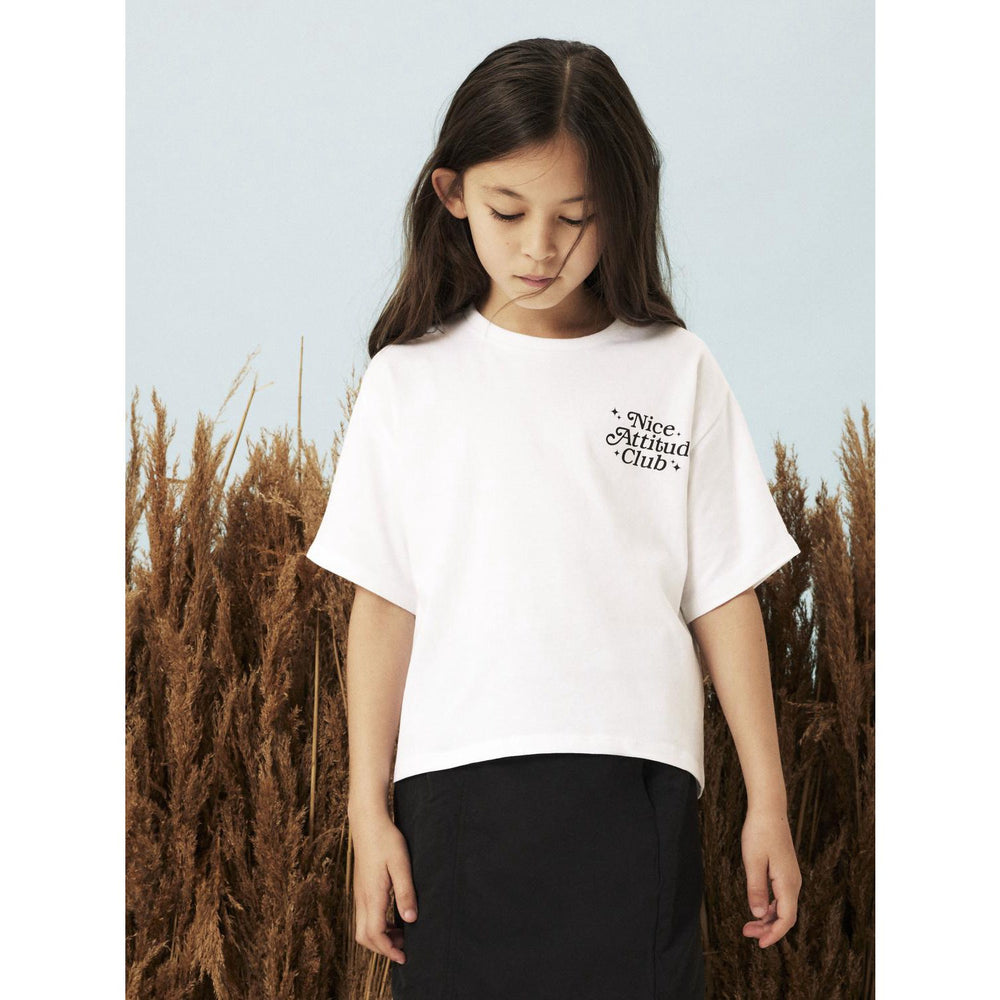 Køb Name It Bright White Lione Regular T-Shirt