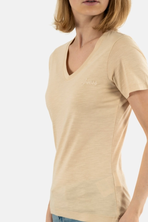 Tee shirt guess jeans vn slubby g1m5 pearl oyster