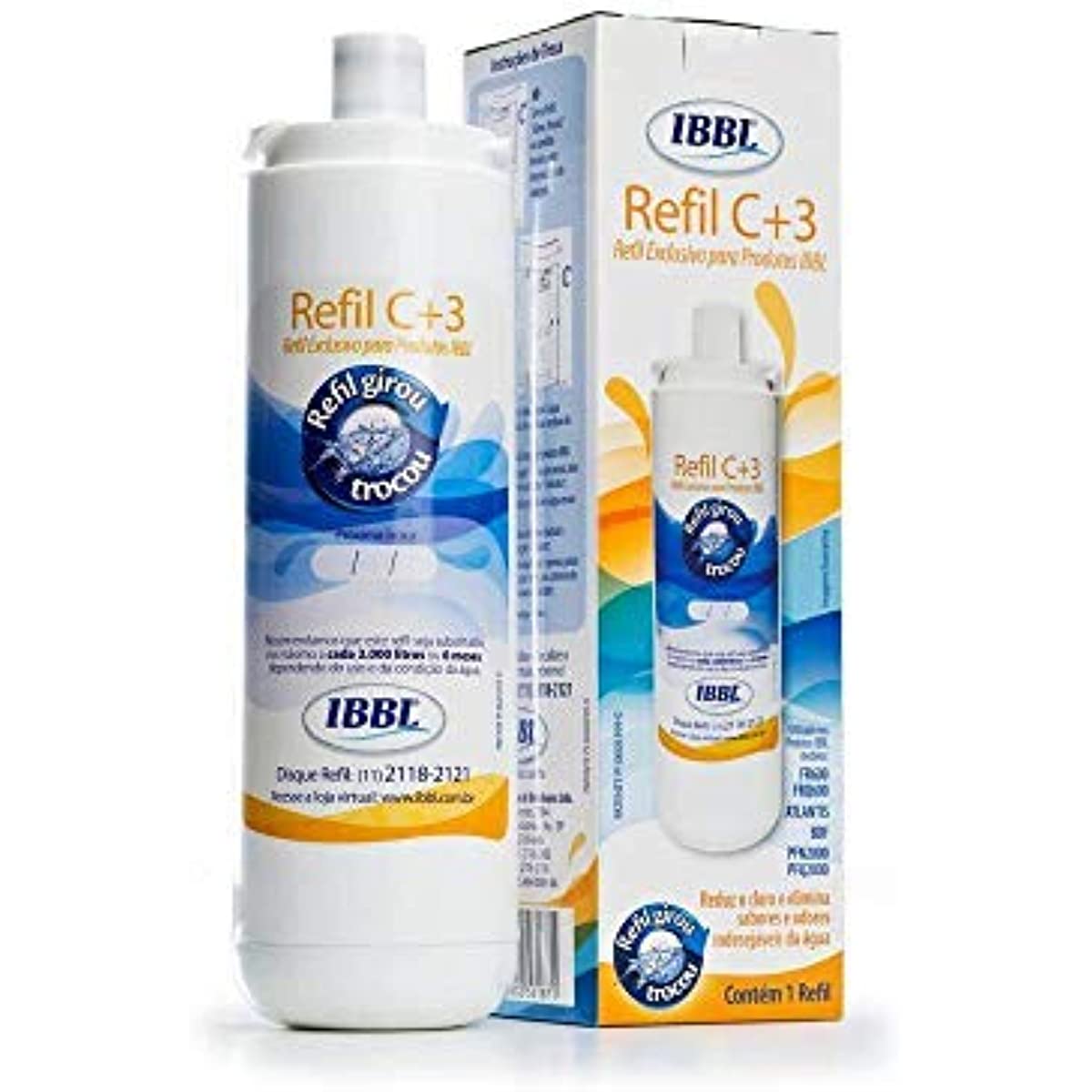 Filtro IBBL C+3 para Purificador de &Aacute;gua, Branco