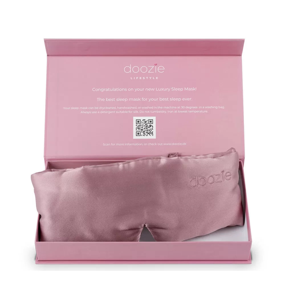 Doozie Luxury Sleep Mask Dusty Rose - 1 stk.