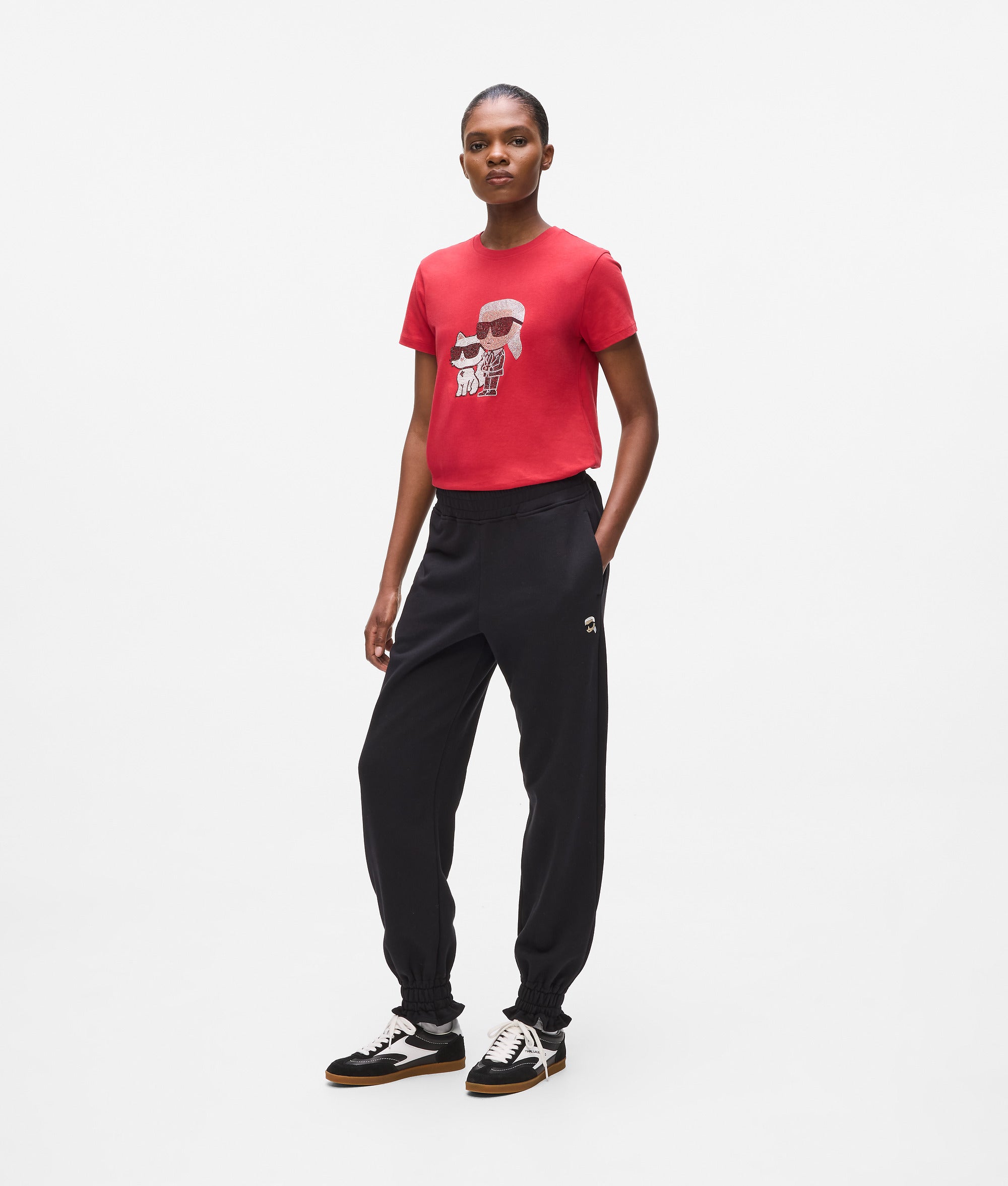 Ikon elastische joggingbroek met ceintuur