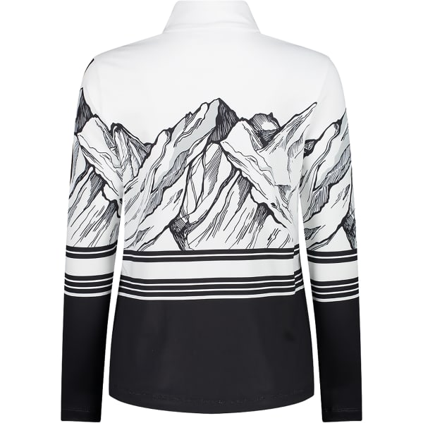 Sweat polaire CMP WOMAN SWEAT NERO BIANCO ICE