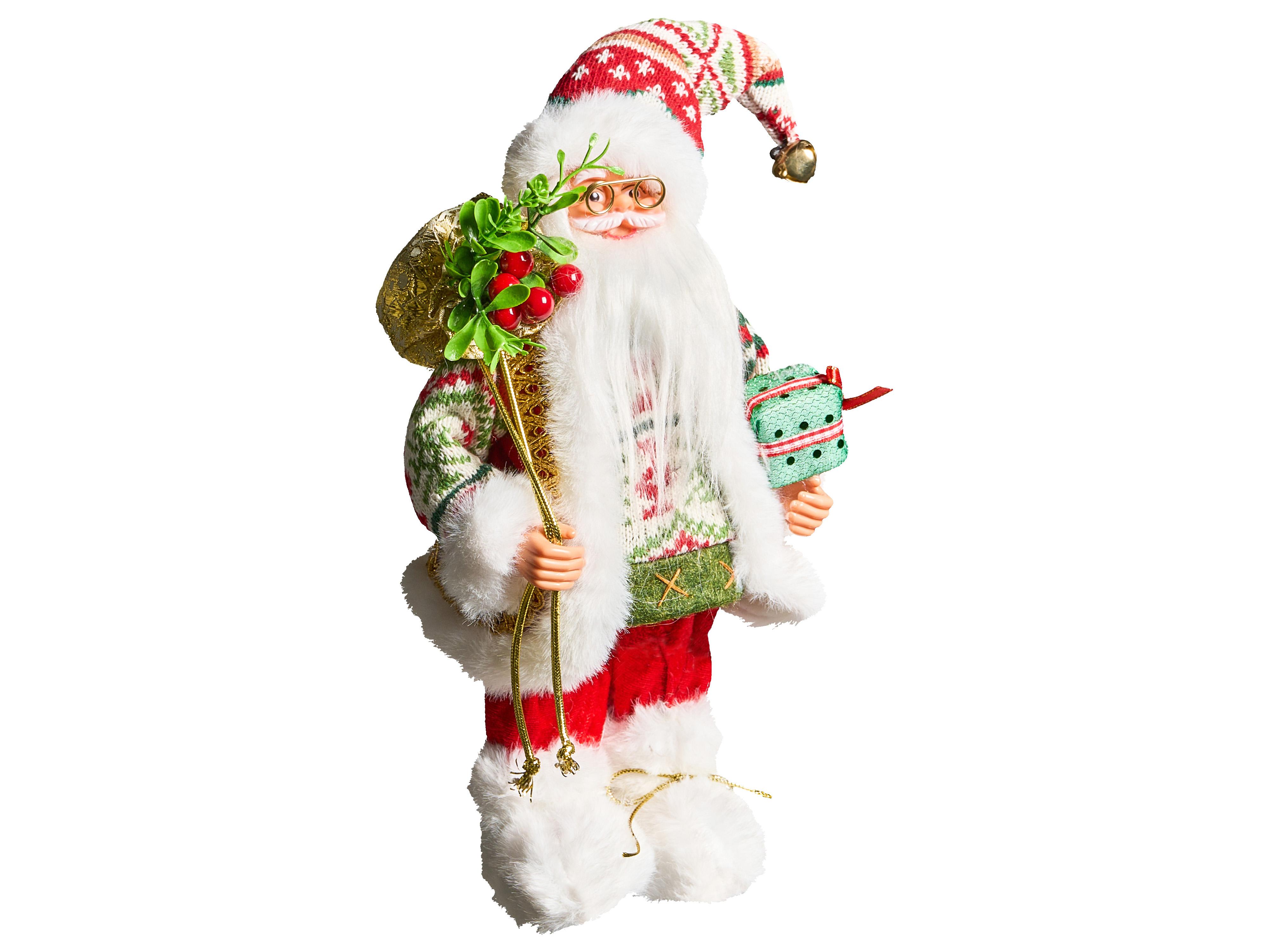 Kerstdecoratie MOSVATN Kerstman 37 cm Rood/groen