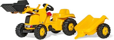 Rolly Toys Trampetraktor med Laster og Tilhenger CAT