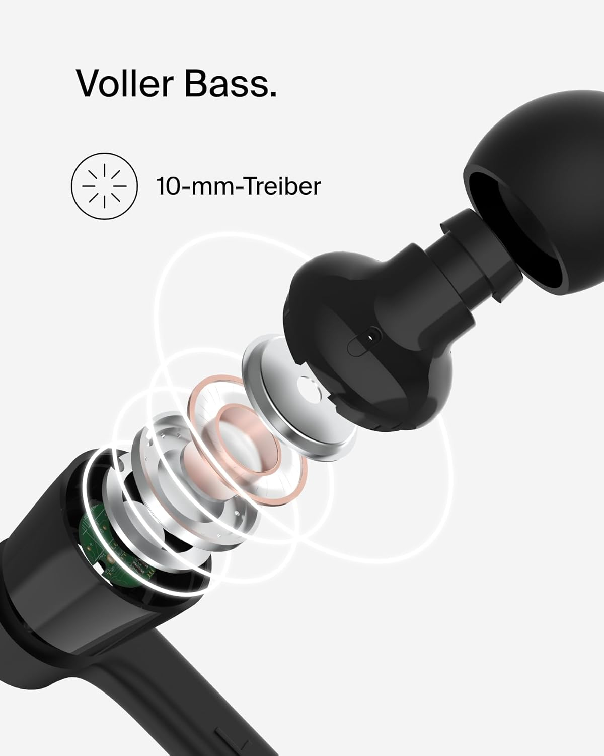 Rockstar In-Ear NC Kopfhörer Headset mit USB-C Anschluss und Mikrofon (G3H0002HQBKV2) - Schwarz