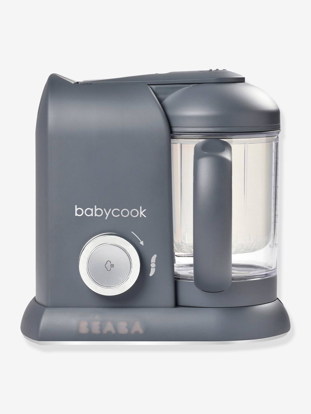 Robô BEABA Babycook Solo Gipsy, branco claro, sem detalhes.